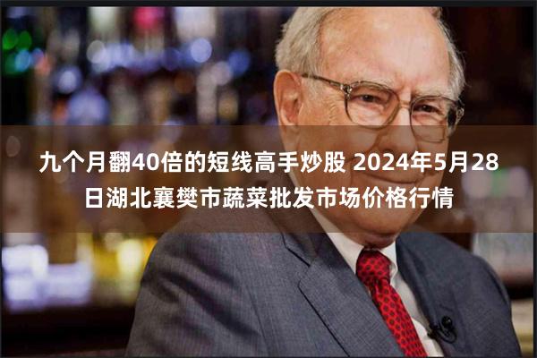 九个月翻40倍的短线高手炒股 2024年5月28日湖北襄樊市蔬菜批发市场价格行情