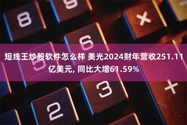 短线王炒股软件怎么样 美光2024财年营收251.11亿美元, 同比大增61.59%