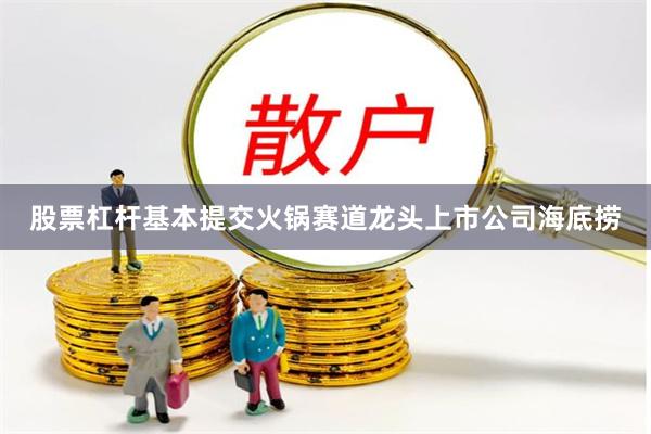 股票杠杆基本提交火锅赛道龙头上市公司海底捞
