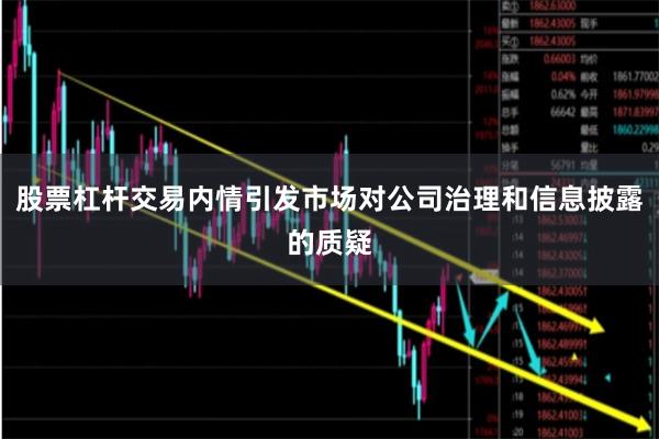 股票杠杆交易内情引发市场对公司治理和信息披露的质疑
