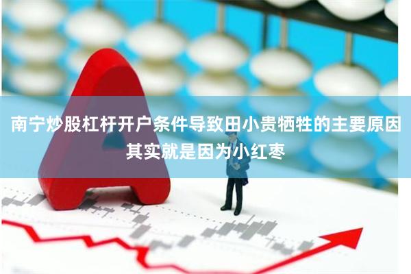 南宁炒股杠杆开户条件导致田小贵牺牲的主要原因其实就是因为小红枣