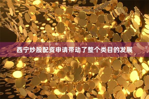 西宁炒股配资申请带动了整个类目的发展